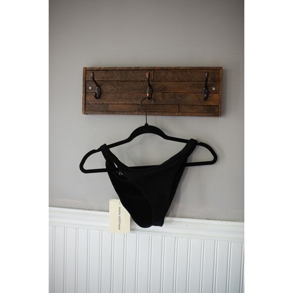 Mara Hoffman Lenni Bikini Bottom in Black Medium - Picture 2 of 4
